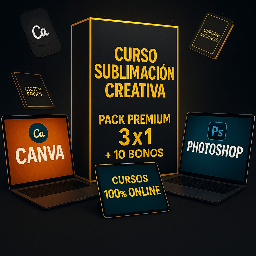 PACK PREMIUM SUBLIMACION 3X1 + 10 BONOS